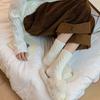 5 Pairs Women Winter Coral Fleece Socks Thick Warm Fuzzy Fluffy Cable Knit Sleep Floor Socks