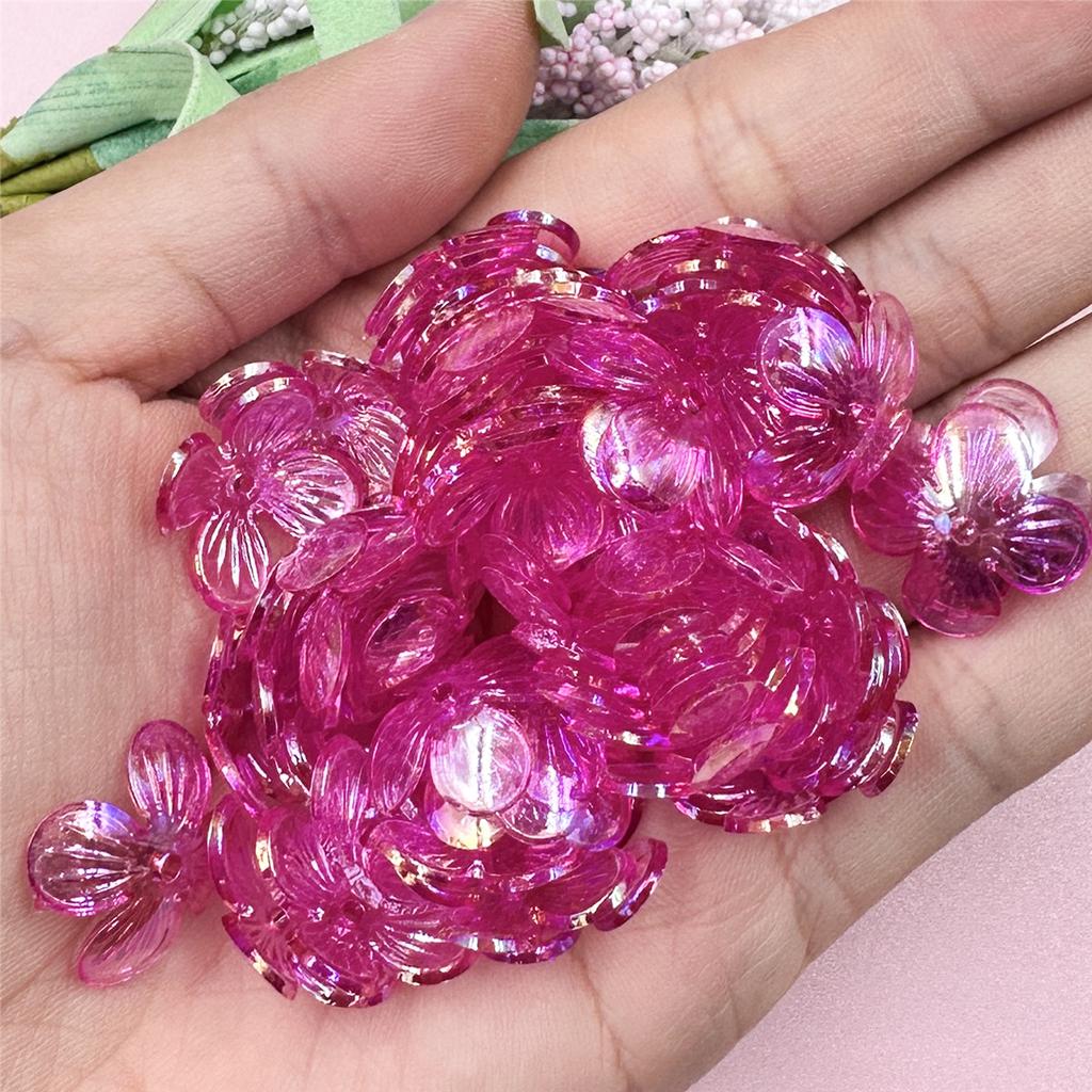 Браслет 15,8 мм, материалы ручной работы, акриловая шпилька, серьги, аксессуары, маленькие цветочные бусины, 100 шт., прозрачные хрустальные модные аксессуары