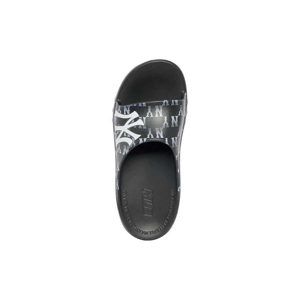 MLB Slipper Comfortable Durable Non-Slip Odor-Resistant Slide Sandals Unisex Footwear Black White 3ALPCSS33-50BKS