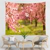 Красивый красный принт большого дерева, настенный гобелен с вишневым цветом, настенный гобелен в стиле бохо, настенный гобелен с мандалой, декоративный гобелен