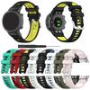 Силиконовый ремешок для часов Garmin Swim 2, ремешок для Garmin Forerunner 45 45s, сменный ремешок-браслет, двухцветный ремень, металлические коннекторы