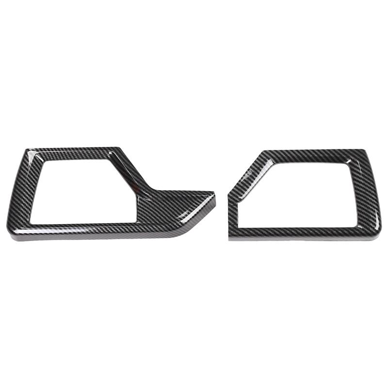 ABS Carbon Fiber FOR BMW X5 G05 2025-2026 Car Dashboard Side Air Outlet Decorative Frame Sticker Car Interior Accessories