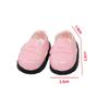 Niannyyhouse 10cm Plush Leather Shoes Shoes2 Cotton Doll Shoes Shoe Length Approx. 3.8cm Dress Up Doll Accessories (Pink+Brown)