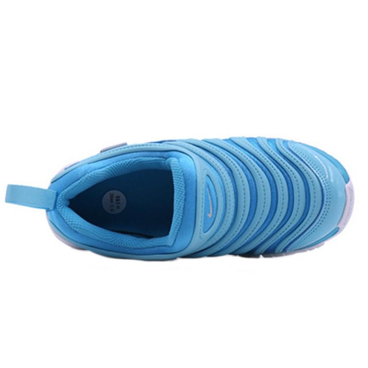 Nike Dynamo Free Caterpillar Нескользящая Амортизация Детская Повседневная Обувь Небесно-Голубой Дети Возраст 3 7 Лет 343738-417