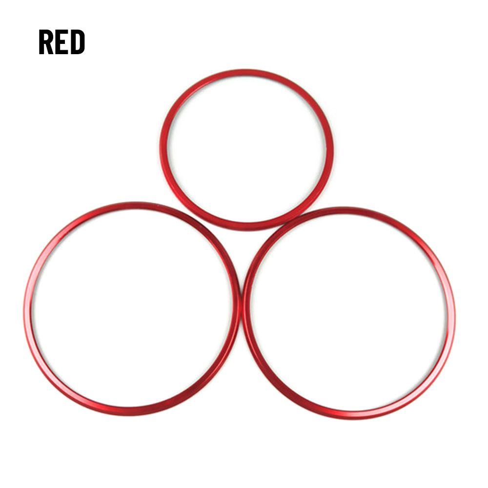 New Easy to Install Paste Version Exhaust port AC Ring Fittings 3pcs Car Decoration Sticker Outlet