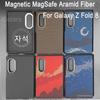 Для Samsung Galaxy Z Fold 8 Магнитный Чехол из Арамидного Углеродного Волокна Зарядка MagSafe Ультратонкий Легкий Fold 8 Широкая Защитная Крышка