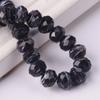 10pcs 12x8mm Rondelle Faceted Opaque Lampwork Glass Loose Spacer Beads For Jewelry Making DIY Crafts Findings