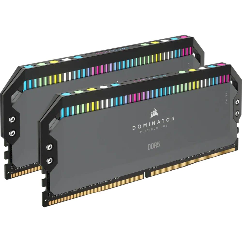Память для настольного ПК CORSAIR DOMINATOR PLATINUM RGB DDR5 серии Intel XMP 64 ГБ черного цвета x CMT64GX5M2B6000Z40 DDR5-6000 МГц (ПК5-48000) [32ГБ 2]