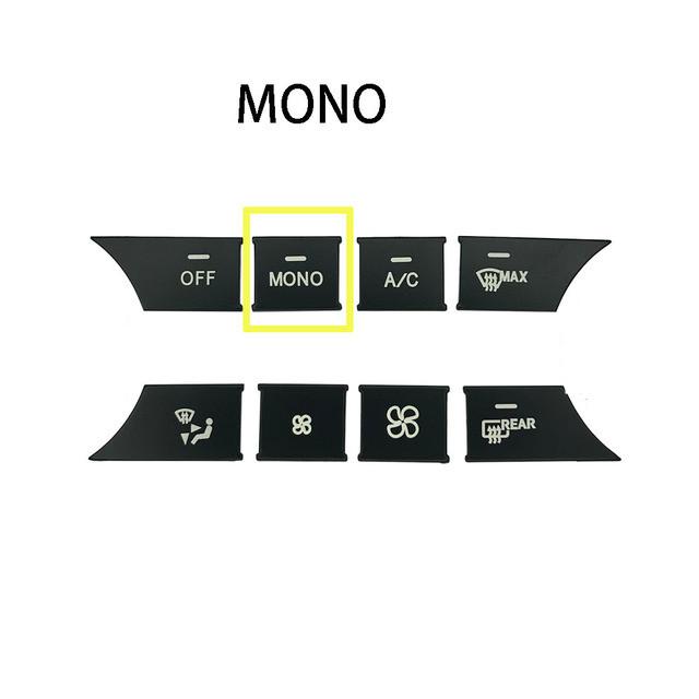 ABS автомобильная консоль AC Media Volume Авто кнопки блестки крышка наклейки отделка подходит для Mercedes Benz CE CLS GLK Class W204