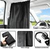 Sealed Car Isolation Curtain - Commercial Vehicle Taxi Cab Partition Protection Air-Conditioning Sunshade Privacy Curtain