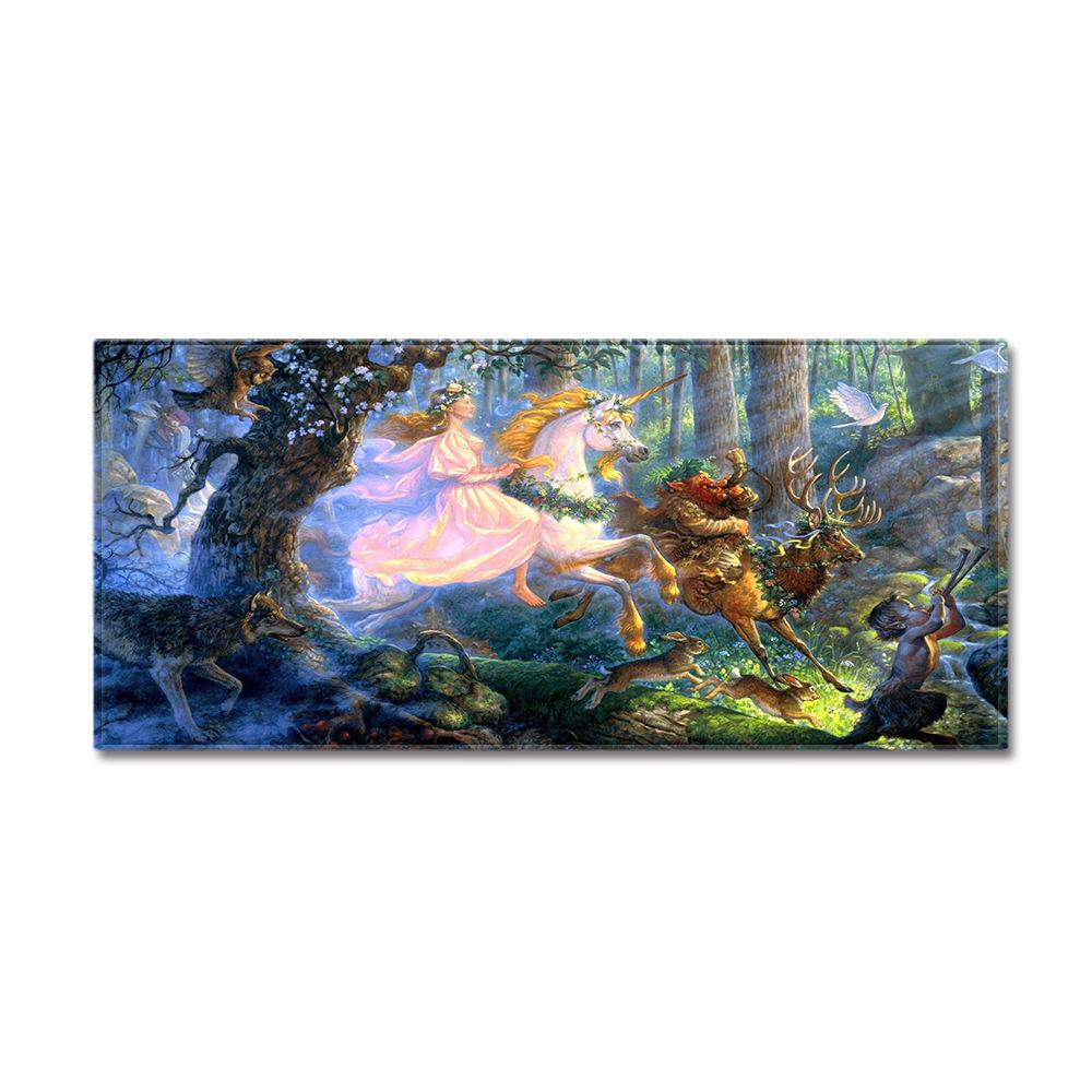 Unicorn Carpet Long Floor Mat Love Theme Doormat