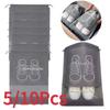 5/10PCS Shoes Storage Organizer Bags Non-Woven Shoe Dust Bags Portable Travel Shoe Bag Shoes Storage Packing Pouch Organizers