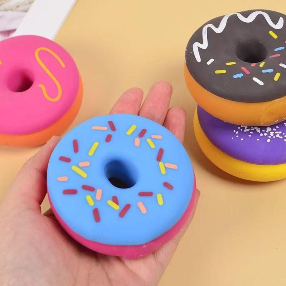 Colorful Donut Squishy Toy Soft Texture Donut Squishy Pinch Le Gifts Squishy Toy Sensory Fun