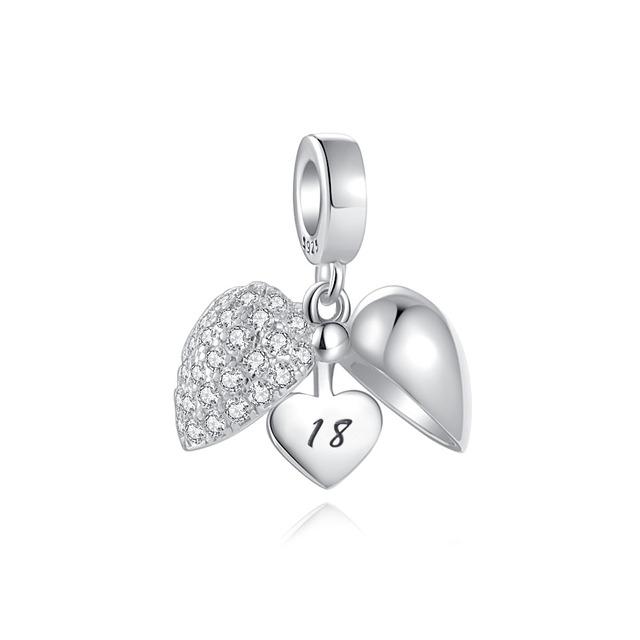 Новинка 2022 года, аксессуары «сделай сам», синий кулон «Ловец снов», сердце, подходят оригинальные подвески, браслет, ювелирные изделия, женское серебро 925 пробы