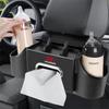 Car Chair Back Storage Bag Multi-function Tissue Box Water Cup Holder Storage Bag For Hyundai Kona Accent Elantra Tucson GDI I30 KK10
