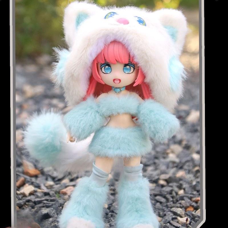 19 см Милая Аниме Кукла Полный Набор с Одеждой OB11 GSC DIY Игрушки для Переодевания