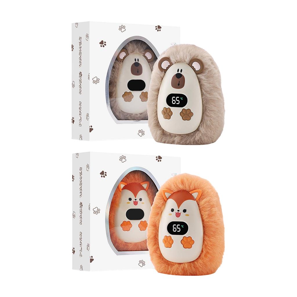 Cartoon Plush Hand Warmer Electric Hand Warmer with 3 Heat Level Fast Heating Warm Up Device for Indoor Outdoor Use