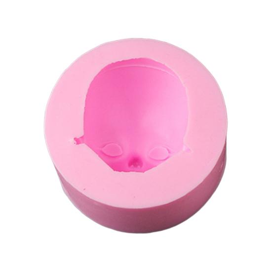 Yousheng силиконовая форма для лица куклы для изготовления шоколадных конфет 3D форма для головы ребенка легко снимаемая чистая форма для сиропа помадка шоколадная моделирующая паста