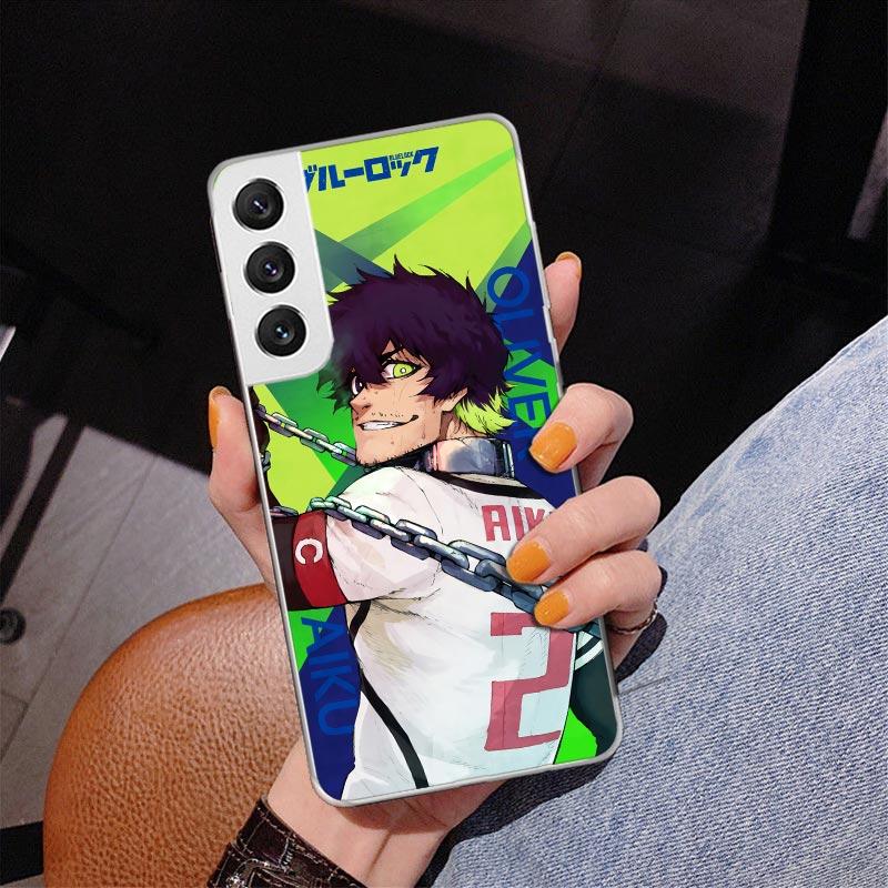 Hot Anime Blue Lock Phnoe Case for Samsung Galaxy S26 S25 Edge S23 S24 Ultra S22 Plus S21 S20 FE Unique Cover Soft Coque Galaxy