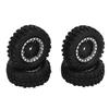4PCS RC Car Wheels Mesh Wheels and Tires Set for Xiaomi Jimny XMYKC01CM 1 16 Remote Control Cars Black