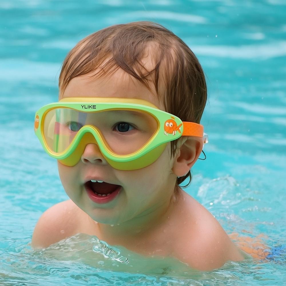 Anti Fog Children Swim Glasses Soft Silicone Swimming Eyewear for Kids Outdoor