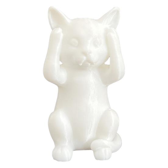 3D-печатная фигурка кошки котята слышать говорить видеть зло статуэтка миниатюрное украшение кошка подарок для любителя кошек для украшения стола полки шкафа