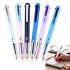 Ручки 3-в-1 Многоцветные 0,5 мм Тонкий стержень Цветная гелевая ручка 3 цвета Выдвижная шариковая ручка для офисных школьных принадлежностей