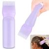 Root Comb Applicator Refillable Bottle Hair Dye Brush Bottle with Graduated Scale Salon Coloring Hairdressing Styling Tools