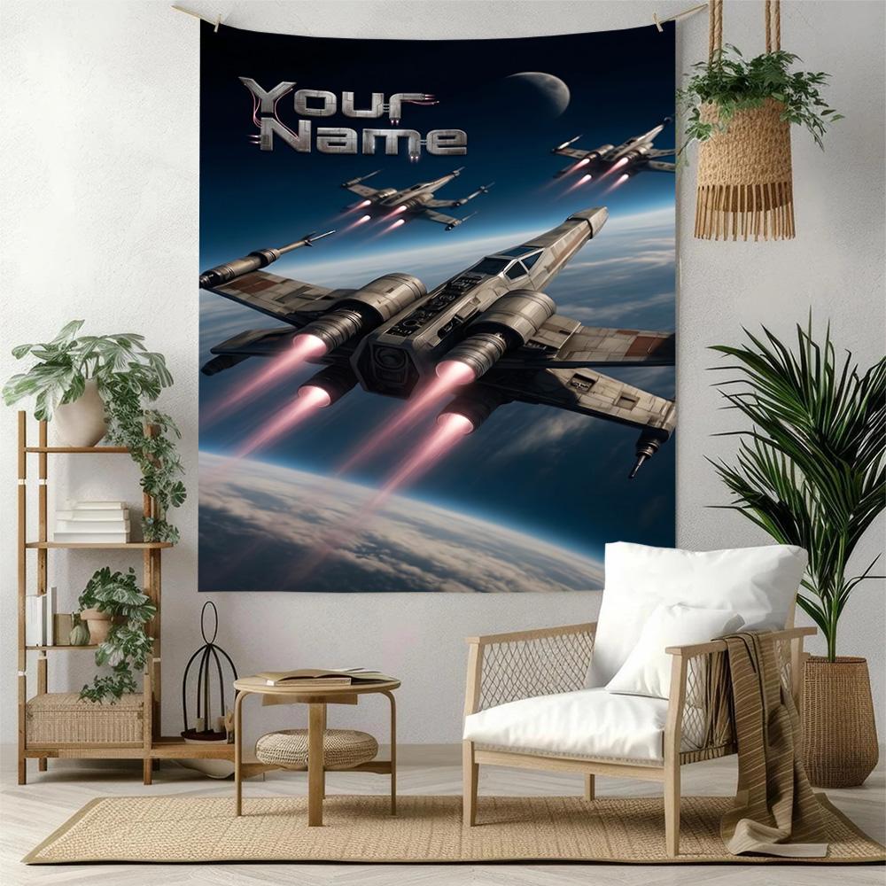Star Wars Customize Text Tapestry Multi-purpose Tapestry Ultra-Soft Suitable for Dorm Room Four Seasons Decor Housewarming Gift