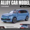 Модель внедорожника L9 Alloy 1/24: Игрушечная машинка с шестью дверцами и звуковой и световой имитацией
