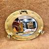 30.48 Cm Brass Porthole, Nautical Porthole Window Wall Mirror Maritime Home Decor Gift Wall Décor