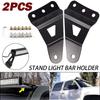 1 Pair Car Upper Bar Mounting Brackets Kits Compatible For Off-road Roof Led Light Strip Bracket