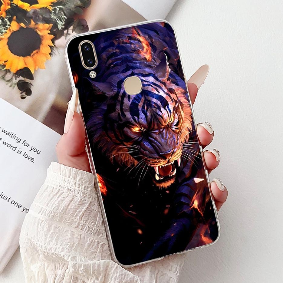 Чехол для Vivo V9 Youth 1727 1726 Милый Чехол с Рисунком Сердечка Мягкий Тонкий Чехол для Телефона Для Vivo Y85 Y89 V 9 Youth VivoV9 6GB Fundas