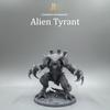 DD Alien Monster Tyrant Miniature, TTRPG Style, Tabletop Wargame Figurine, Collectible Sculpture, Home Desk Decoration