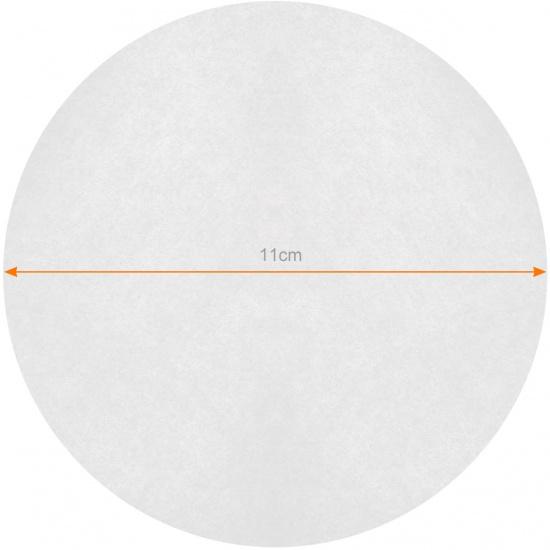 100pcs 4/4.5Inch Hamburger Patty Paper Non Stick Parchment Paper Round Wax Paper Sheet for Storing Freezing Cake Baking Cookie 1