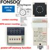 DH48J Counter Relay 1-999900 8 Pin 11Pin DC12V 24V AC110V 220V Contact Electronic Preset Digital Display Relay With Base 1