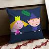 Ben And HHollys Little Kingdom Cushion Cover Reversible Soft Durable Pillow Cover Home  Car MultiScene Use for Daily Comfort