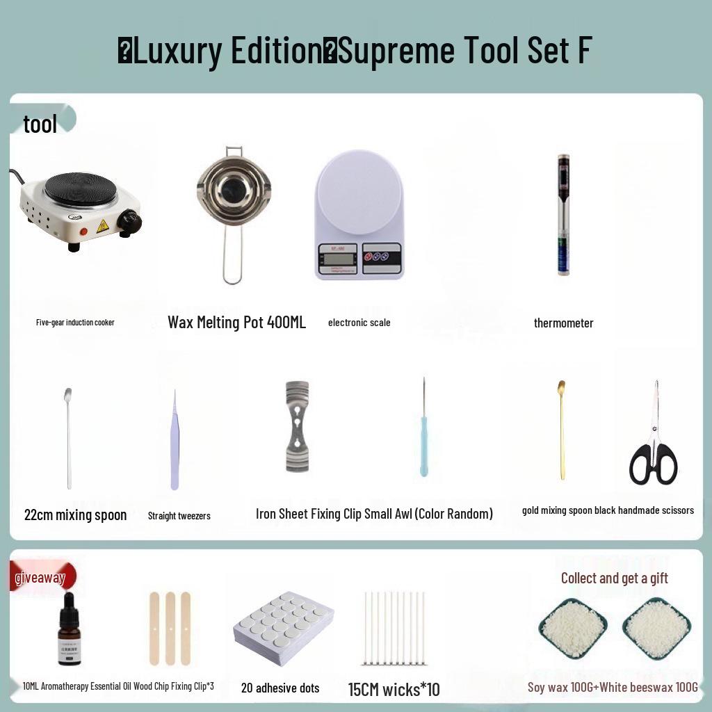 Набор для изготовления ароматических свечей своими руками: Горшок для плавления воска и инструменты для изготовления свечей своими руками