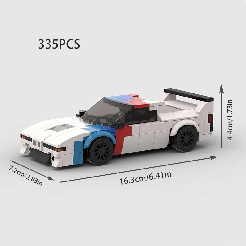 Городской MOC Скорость Ралли Спорт Гоночный Автомобиль Полицейские Машины Классическая Модель Строительные Блоки Супер Гонка Кирпич Технический Рождественский Подарок