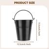Drip Bucket Party Ice Planter Outdoor Cooking Accessory Versatile Iron Pail Barrel for
