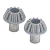 2Pcs RC Car Metal Bevel Gear Zinc Alloy 12T Metal Bevel Gear Replacement RC Parts for WLtoys 124008