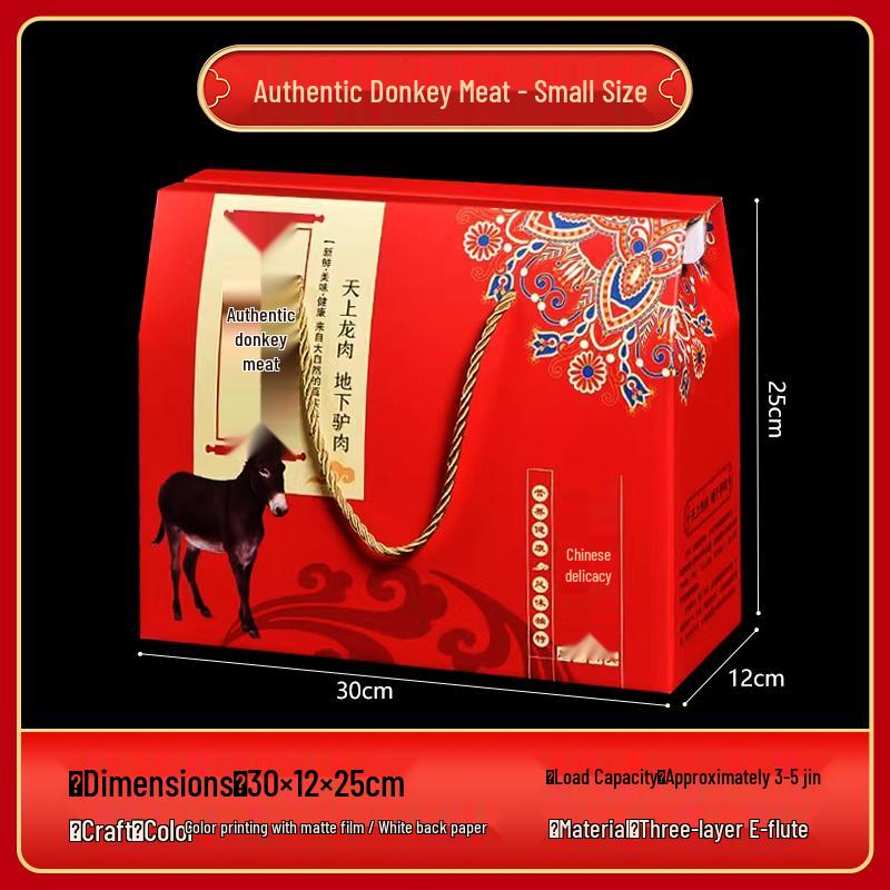 Spring Festival Deli Gift Box: Cardboard Packaging for Meats and Seafood
