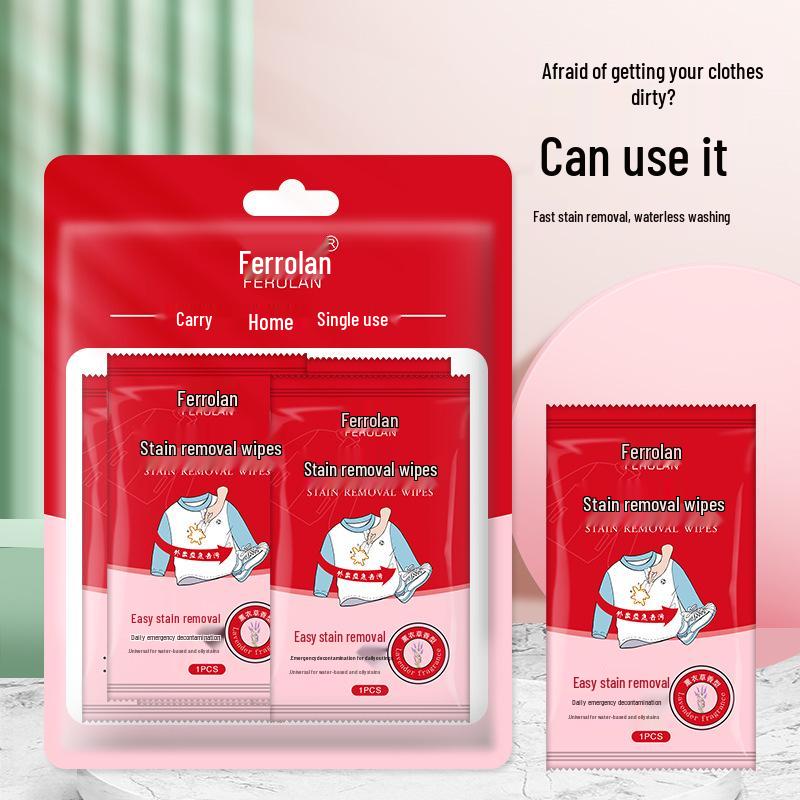 Безводные салфетки для удаления пятен для одежды, обуви и курток