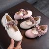 Girls Autumn Style Princess Shoes With Big Flower Lace