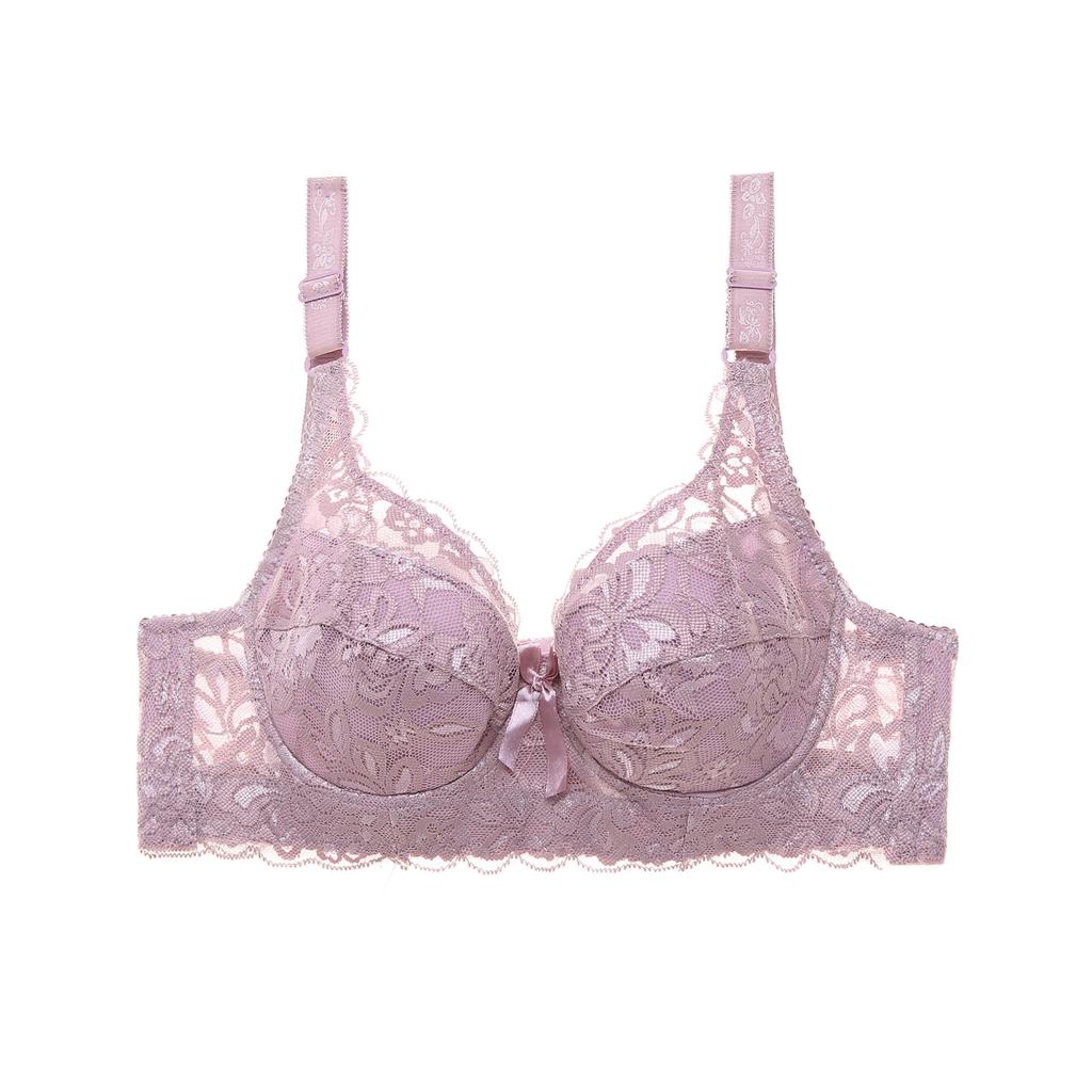 Sexy Lace Bra Gathered, Upper Support, Anti-sagging, Beautiful Back Underwear, Thin Cup Breathable Bra