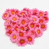 100pcs Artificial Flower Fake Silk Sunflower Heads Wedding Floral DIY Decor