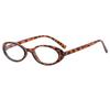 New  Oval Frame Glasses Retro Fashion Cat Eye Glasses Narrow Spectacles Plain Glasses Anti-Blue Light Eyewears