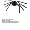 Giant Lighted Spider Halloween Decoration Fake Spider Light-up Realistic Spooky Spider for Indoor Outdoor Yard Patio Festive Decor