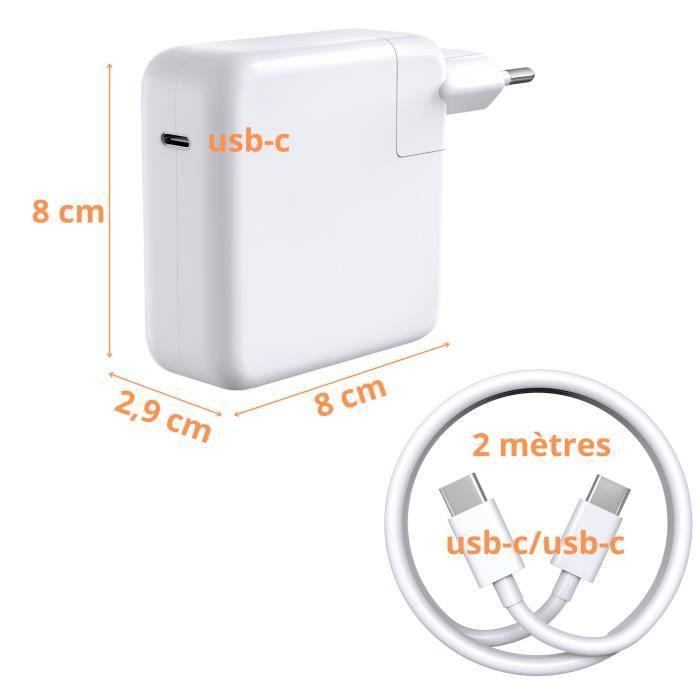 Зарядное устройство 87 Вт + Кабель USB-C USB-C для MacBook PRO 15 PRO 13 MacBook AIR 15 AIR 13 Phonillico®
