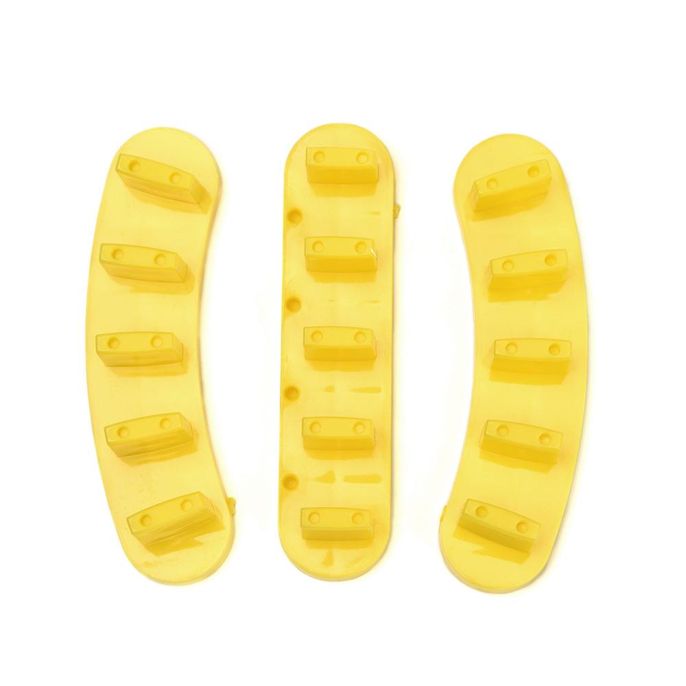 kads 3 шт., пластиковая подставка для кончиков, дисплей с 10 натуральными накладными кончиками ногтей, тренировочное обучение использованию дизайна ногтей, обучающий инструмент для накладных накладных ногтей